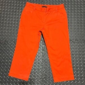 Apostrophe Dress Pants Capris Cropped Straight Leg Red Workwear Casual Womens 8